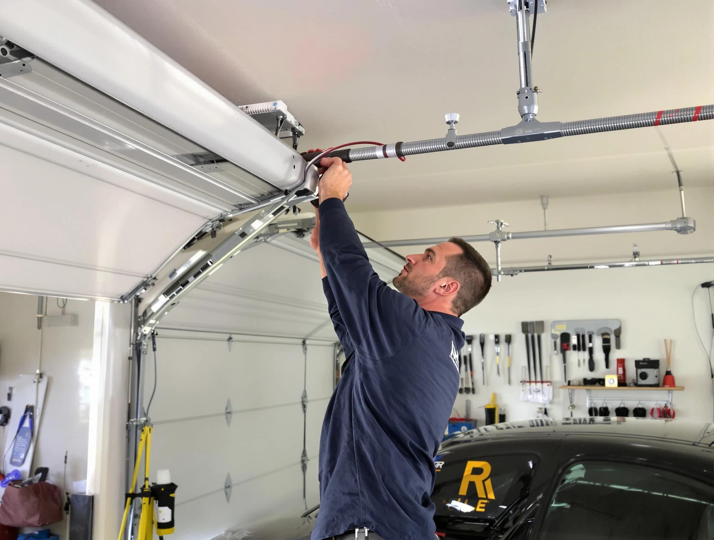 Coopertown Garage Door Repair technician performing garage door cable repair in Coopertown