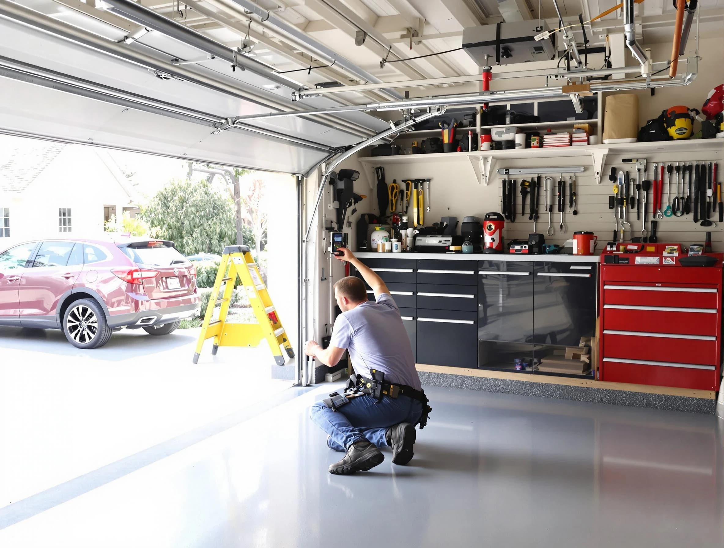 Local garage door repair service by Coopertown Garage Door Repair in Coopertown