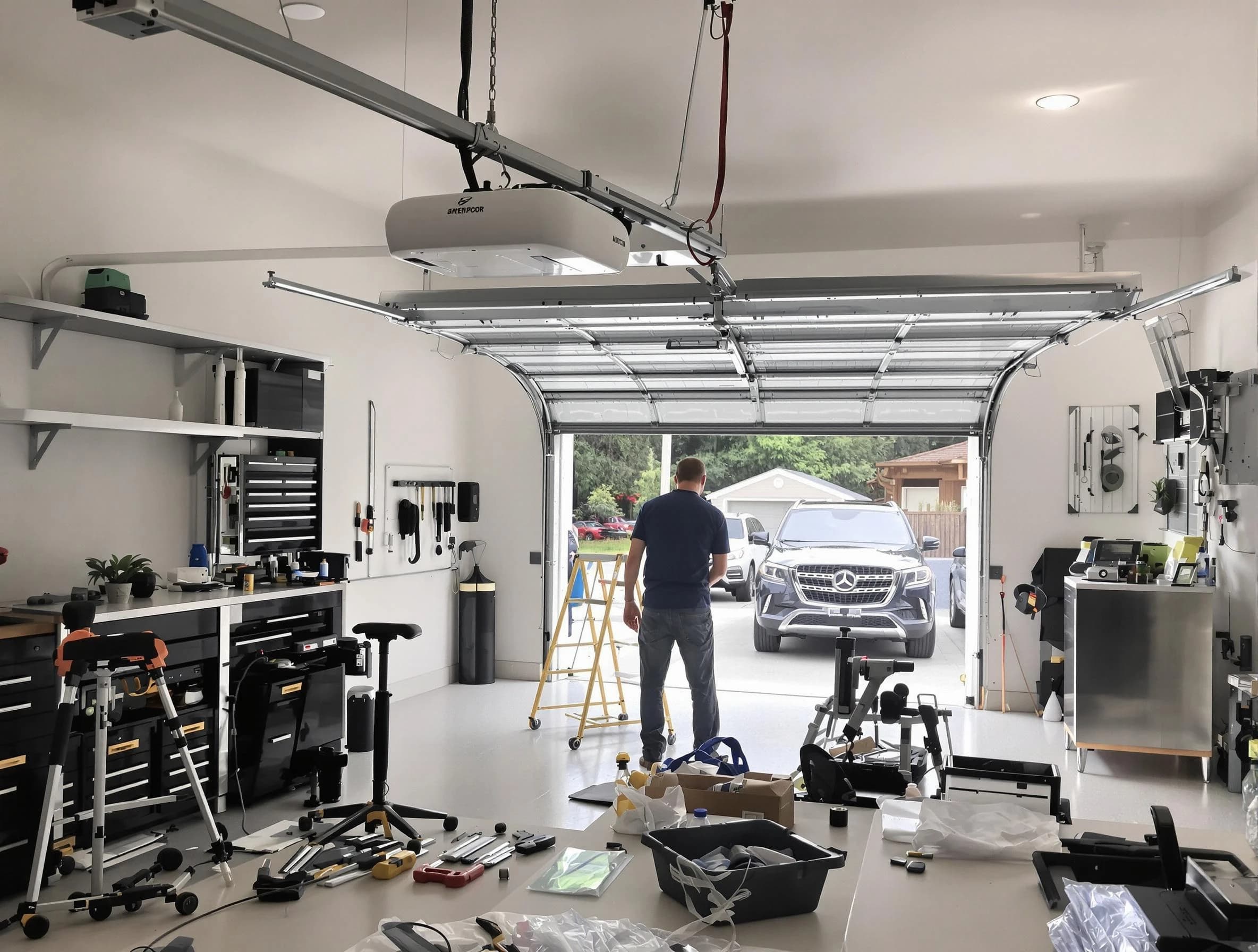Garage door opener installation by Coopertown Garage Door Repair in Coopertown