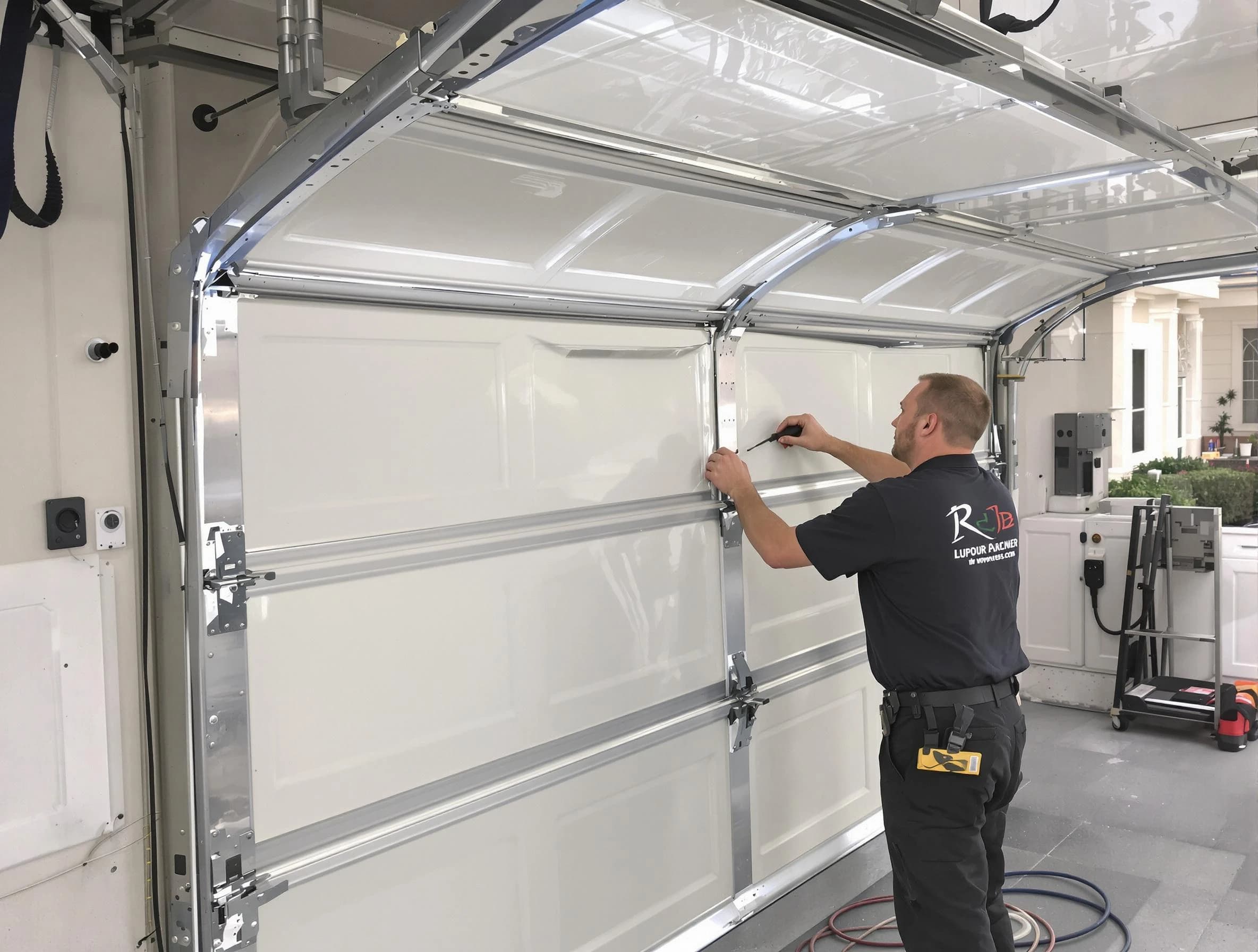 Coopertown Garage Door Repair professional performing panel repair in Coopertown
