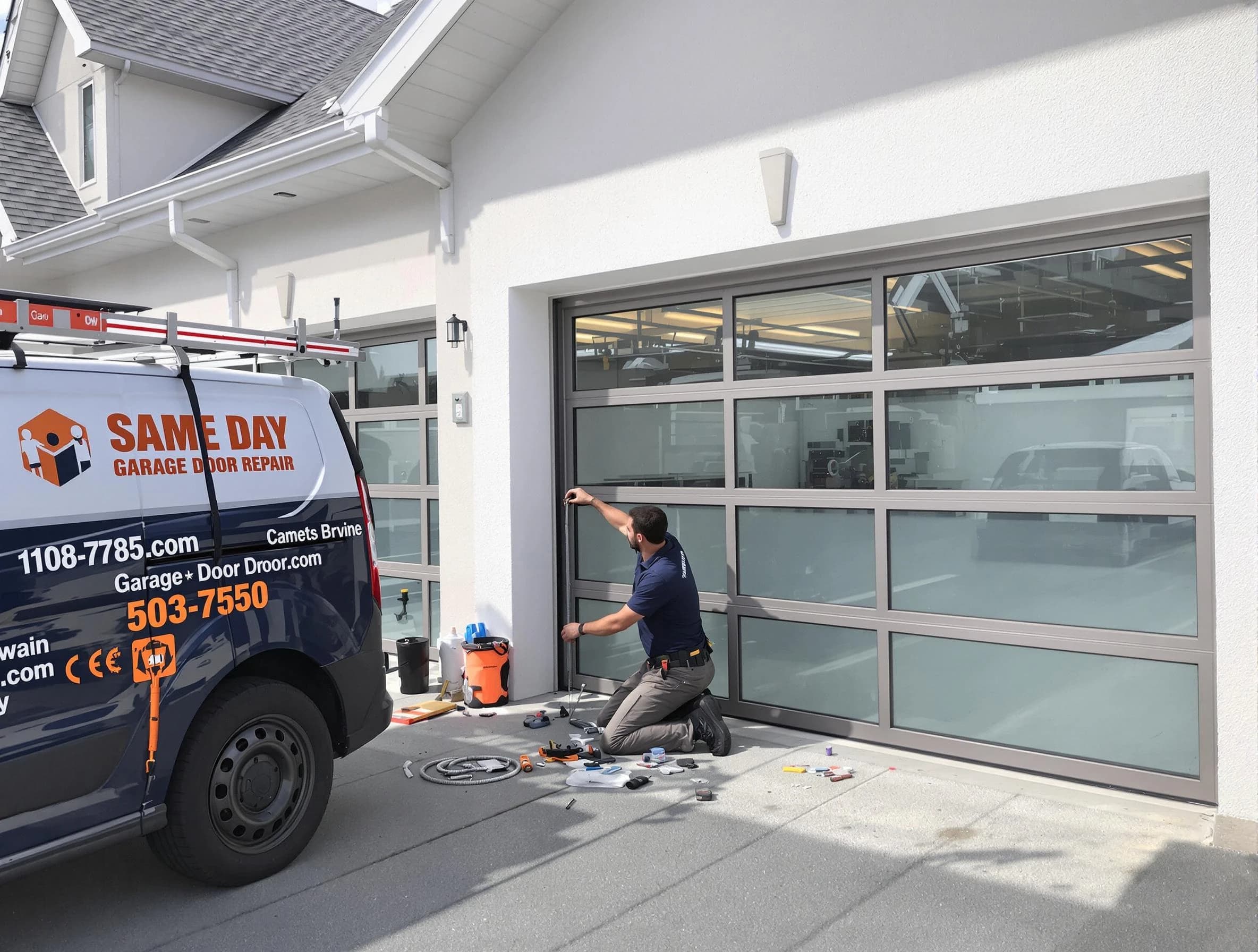 Same-day garage door repair service by Coopertown Garage Door Repair in Coopertown