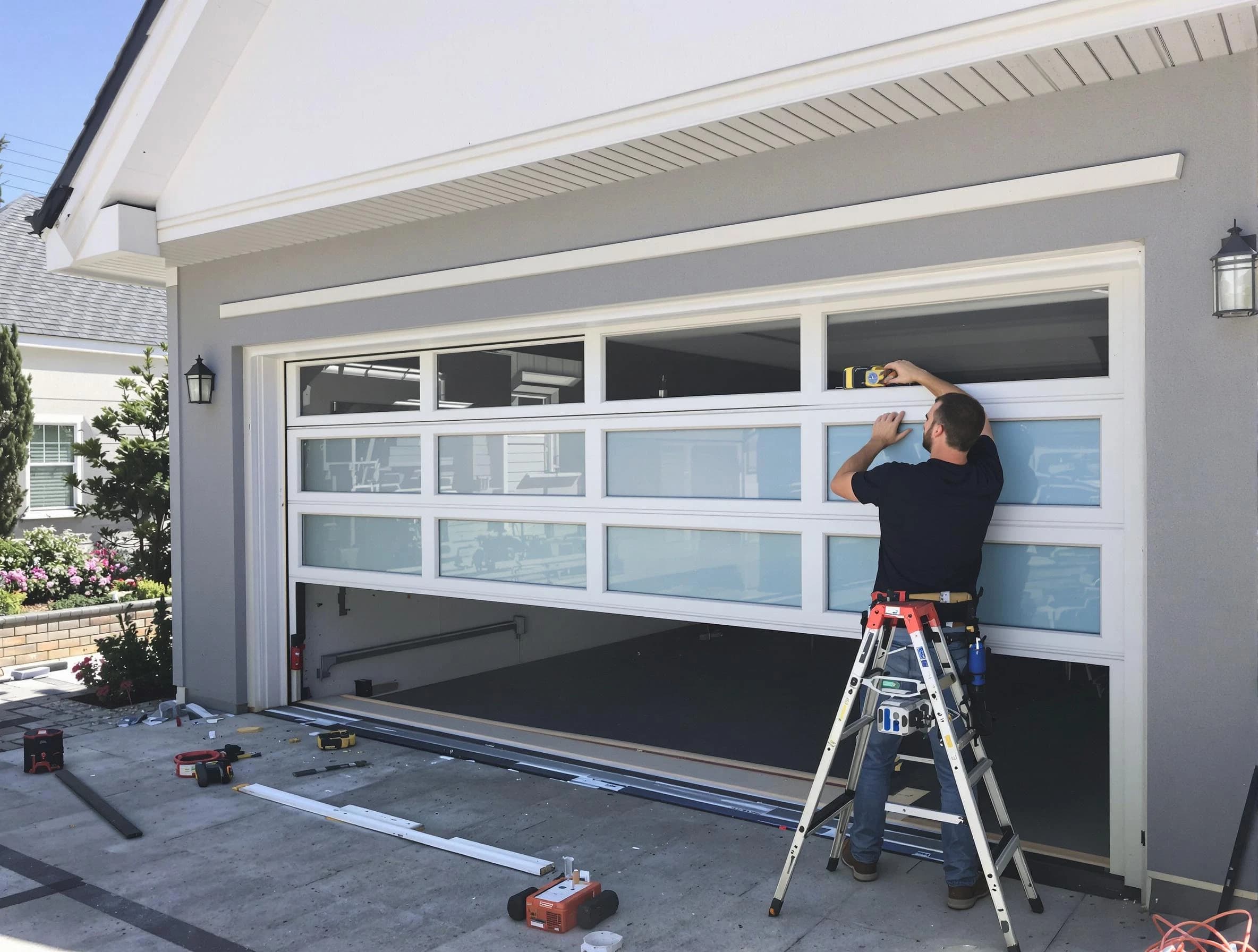 Coopertown Garage Door Repair team performing garage door replacement in Coopertown