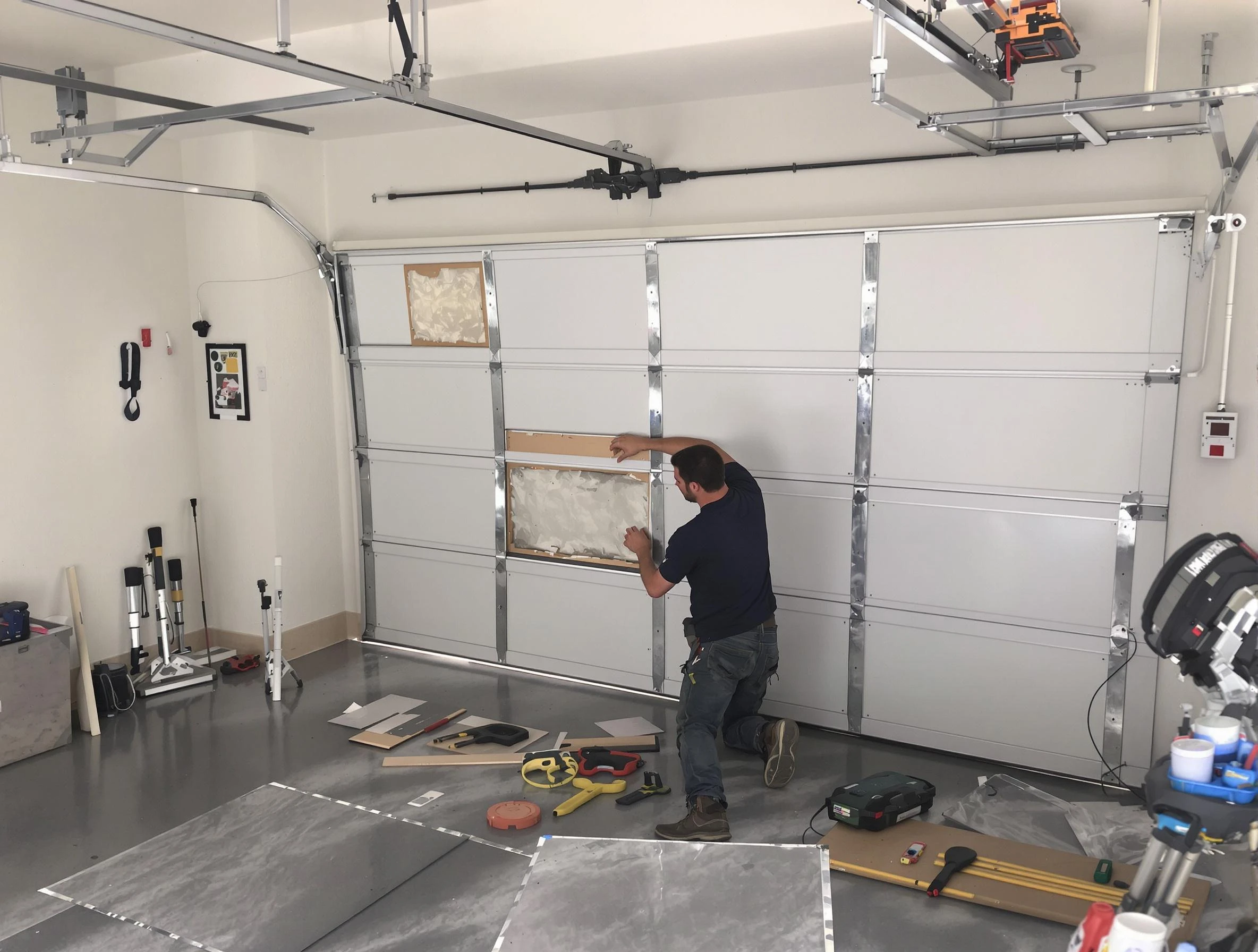 Garage Door Panel Repair in Coopertown