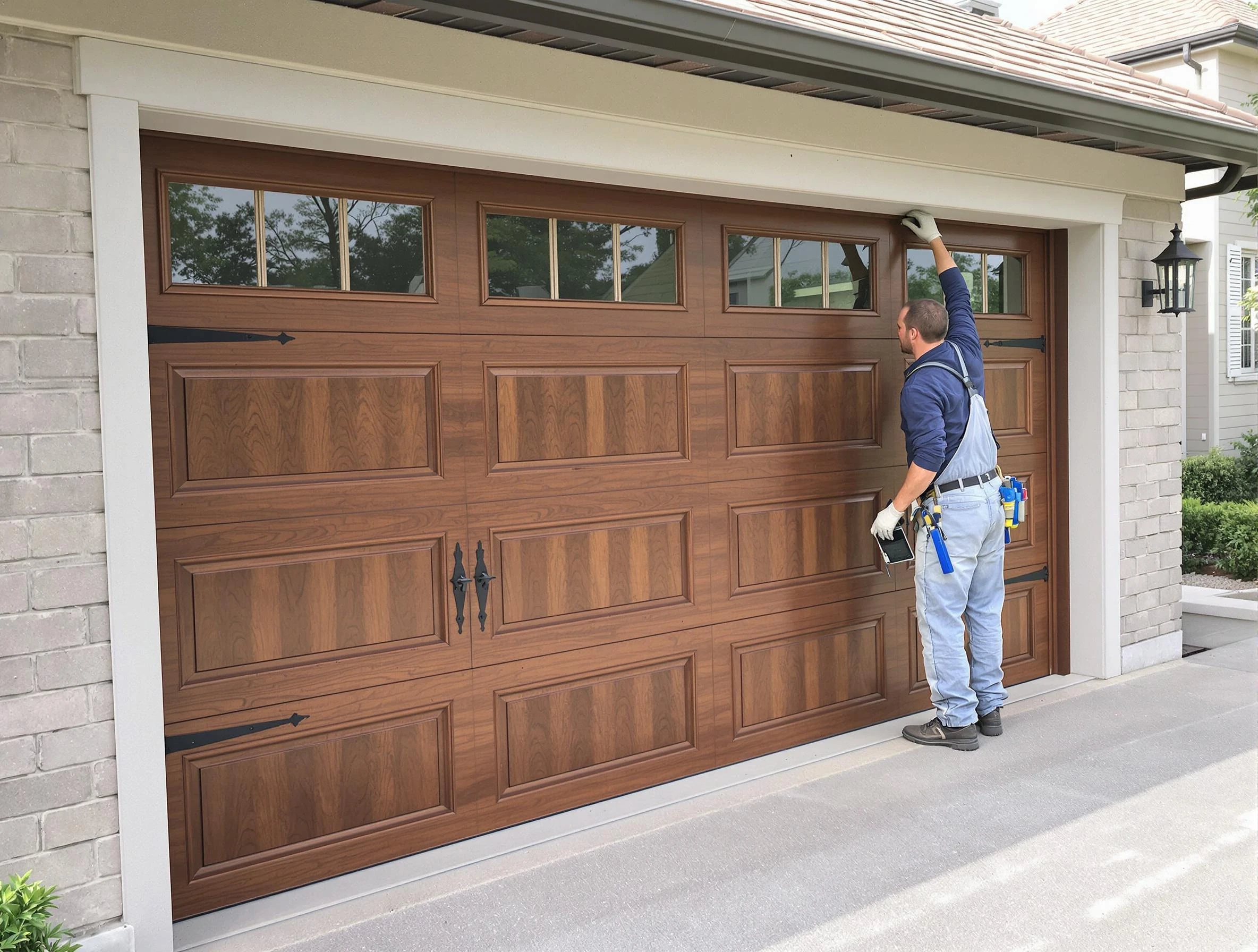 Custom garage door showcase by Coopertown Garage Door Repair in Coopertown